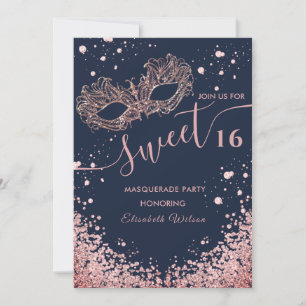 Masquerade diamant luxe roos goud, zoet 16 kaart
