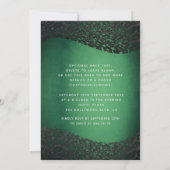 Masquerade diamantdemask groen zoet 16 kaart (Achterkant)