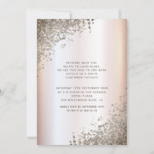 Masquerade diamantluxe Quinceañera zacht roze Kaart (Achterkant)