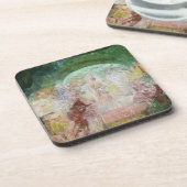 Masquerade door James Ensor (1889) Bier Onderzetter (Linkerzijde)