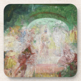 Masquerade door James Ensor (1889) Bier Onderzetter