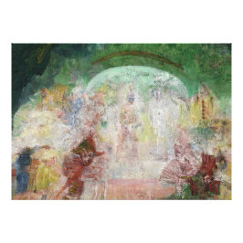 Masquerade door James Ensor (1889) Foto Afdruk
