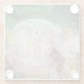 Masquerade door James Ensor (1889) Glazen Onderzetter (Achterkant)