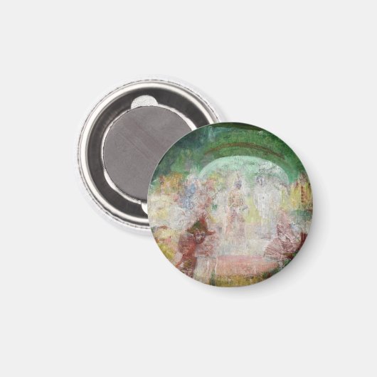 Masquerade door James Ensor (1889) Magneet (Voorkant / Achterkant)