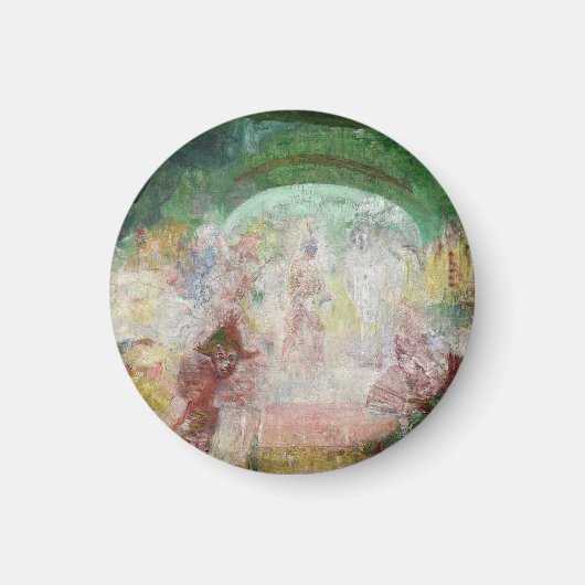 Masquerade door James Ensor (1889) Magneet (Voorkant)