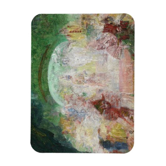 Masquerade door James Ensor (1889) Magneet (Verticaal)
