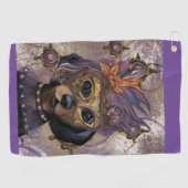 MASQUERADE DOXIE  KUNST      GOLFHANDDOEK (Horizontaal)