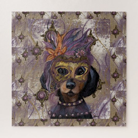 MASQUERADE DOXIE  KUNST      LEGPUZZEL (Verticaal)