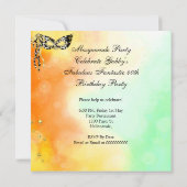 Masquerade Fabulous 40 Woman's Gold High Heels 3 Kaart (Achterkant)