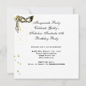 Masquerade Fabulous 40 Woman's Gold High Hiel 2 Kaart (Achterkant)