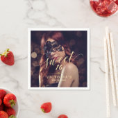 Masquerade Foto Sweet 16 Verjaardag Servet (Insitu)