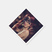 Masquerade Foto Sweet 16 Verjaardag Servet (Hoek)