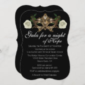 Masquerade Fundraising Gala Kaart (Voorkant / Achterkant)