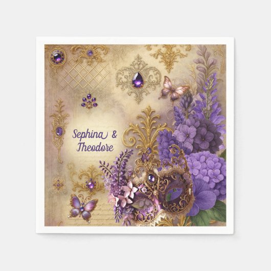 Masquerade Garden Romance | BellaVille Bridal Servet (Voorkant)