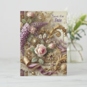 Masquerade Garden Romance | BellaVille Bruids Show Kaart (Staand voorkant)