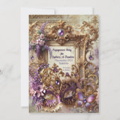 Masquerade Garden Romance | BellaVille Bruids Show Kaart (Achterkant)