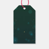 Masquerade Gold Diamonds Green Sweet 16 Cadeaulabel (Achterkant)