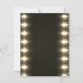 Masquerade Goud Diamanten Lichten Sweet 16 Kaart (Achterkant)