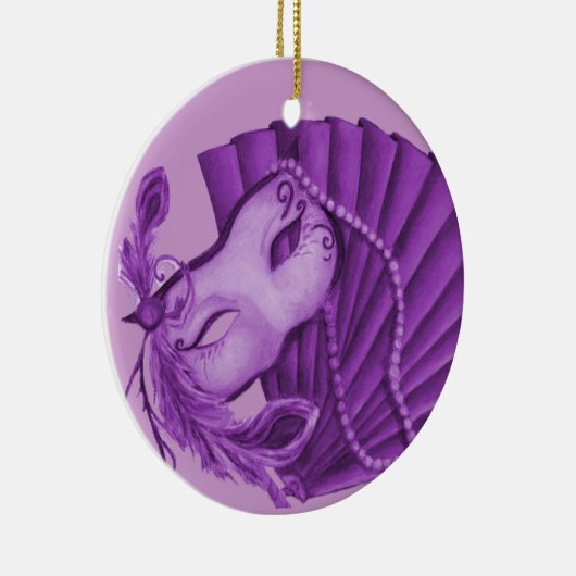 Masquerade in Violet Ornament (Rechts)