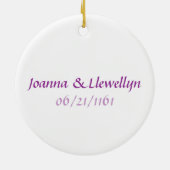 Masquerade in Violet Ornament (Achterkant)