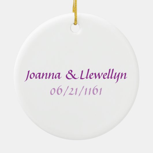 Masquerade in Violet Ornament (Achterkant)