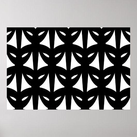 Masquerade in zwart-wit poster (Voorkant)