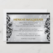 Masquerade Invitation Kaart (Achterkant)