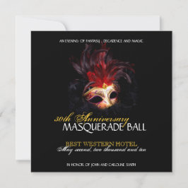 Masquerade Invitation Kaart