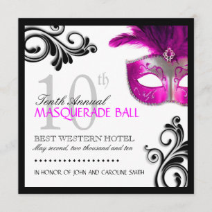 Masquerade Invitation Kaart