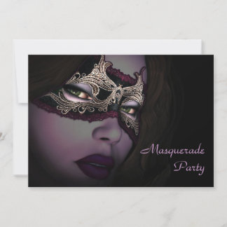 Masquerade Invitation Kaart
