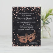 Masquerade Invitation Kaart (Staand voorkant)