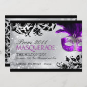 Masquerade Invitation Kaart (Voorkant / Achterkant)