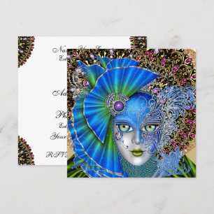 Masquerade Invitation Kaart