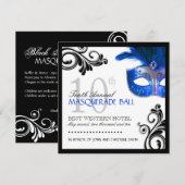 Masquerade Invitation Kaart (Voorkant / Achterkant)