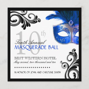 Masquerade Invitation Kaart
