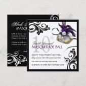 Masquerade Invitation Kaart (Voorkant / Achterkant)