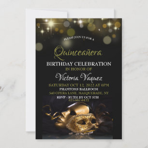 Masquerade Invitation Kaart