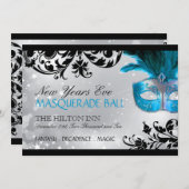 Masquerade Invitation Kaart (Voorkant / Achterkant)