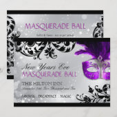 Masquerade Invitation Kaart (Voorkant / Achterkant)