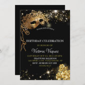 Masquerade Invitation Kaart (Voorkant / Achterkant)