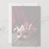 Masquerade Invitation Kaart (Achterkant)