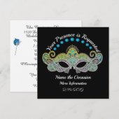 Masquerade Invitation Kaart (Voorkant / Achterkant)