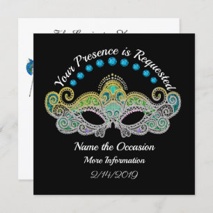 Masquerade Invitation Kaart