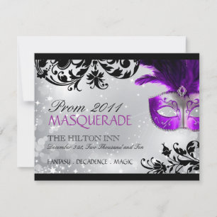 Masquerade Invitation Kaart