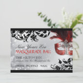 Masquerade Invitation Kaart (Staand voorkant)