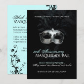 Masquerade Invitation Kaart (Voorkant / Achterkant)