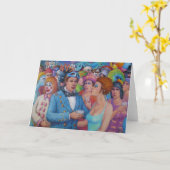 Masquerade Kaart (Gele Bloem)