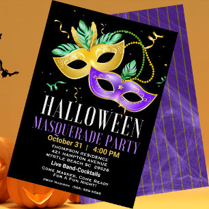 Masquerade kostuum cocktails Volwassen Halloween Kaart