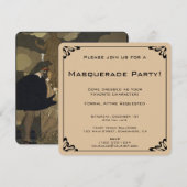  Masquerade Kostuumfeest Kaart (Voorkant / Achterkant)