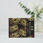 MASQUERADE KUNST  BRIEFKAART (Staand voorkant)
